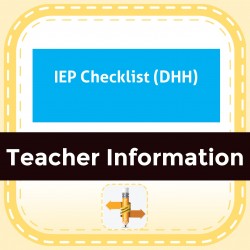 IEP Checklist (DHH)