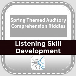 Spring Themed Auditory Comprehension Riddles