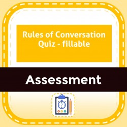 Rules of Conversation Quiz - fillable