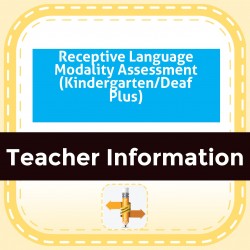 Receptive Language Modality Assessment (Kindergarten/Deaf Plus)
