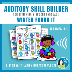Auditory Skill Builder WINTER FOUND IT Listening and Language