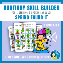 SPRING FOUND IT! Auditory Skill Builder