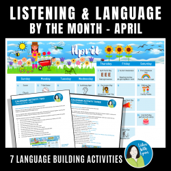 APRIL ListenBy The Month Listening Vocabulary and Comprehension