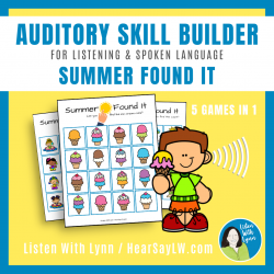 SUMMER Auditory Skill Builder Listening and Language FOUND IT!
