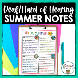 Caseload Notes for Summer