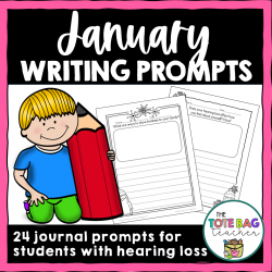 January Writing Prompts for D/HH Students