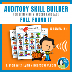 FALL FOUND IT  Auditory Skill Builder 5 Games for Listening and Language