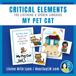 MY PET CAT Listening for Critical Elements Following Directions Descriptions