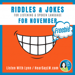NOVEMBER Jokes for Listening & Language - FREEBIE
