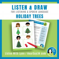HOLIDAY TREES Listen & Draw Auditory Directions