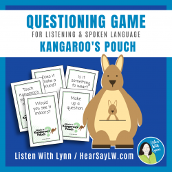 Questioning & Inferencing Game What's In Kangaroo's Pouch?