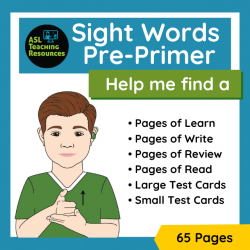 Sight Words Worksheets – HELP, ME, FIND, A
