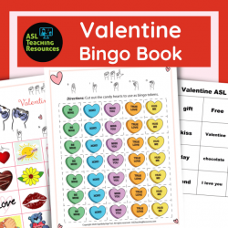 Valentine ASL Bingo Book