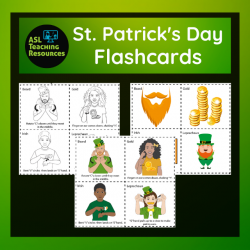 ASL Flashcards – St. Patrick’s Day