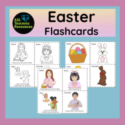 ASL Flashcards – Easter