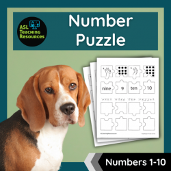 Numbers 4-Piece Puzzle Set #1-10