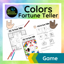 Paper Fortune Teller Game – Colors