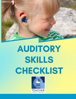 Auditory Skills Checklist - unfillable version