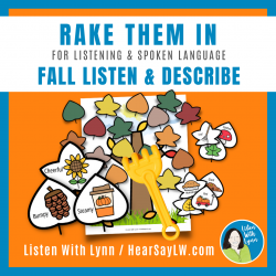RAKE THEM IN Listen + Describe Fall Vocabulary Using Adjectives