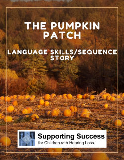 Language Skills - Sequence Story - The Pumpkin Patch