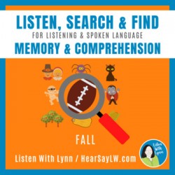 FALL LISTEN SEARCH & FIND- Auditory Memory and Comprehension