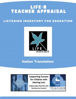 LIFE-R Teacher Appraisal of Listening Difficulty - Italian Translation