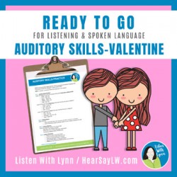 Valentine Auditory and Listening Skills Practice Ready To Go!