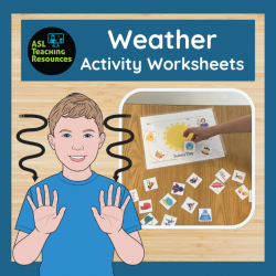 ASL Weather Activity Worksheets