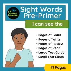 Sight Words Worksheets – I, CAN, SEE, THE