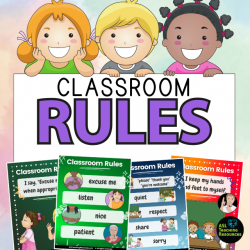 Class Rules and Expectations Posters ASL