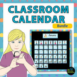 Polka Dot Classroom Calendar Bundle