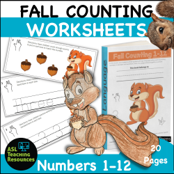 Sign Language Counting 1-12 Squirrel