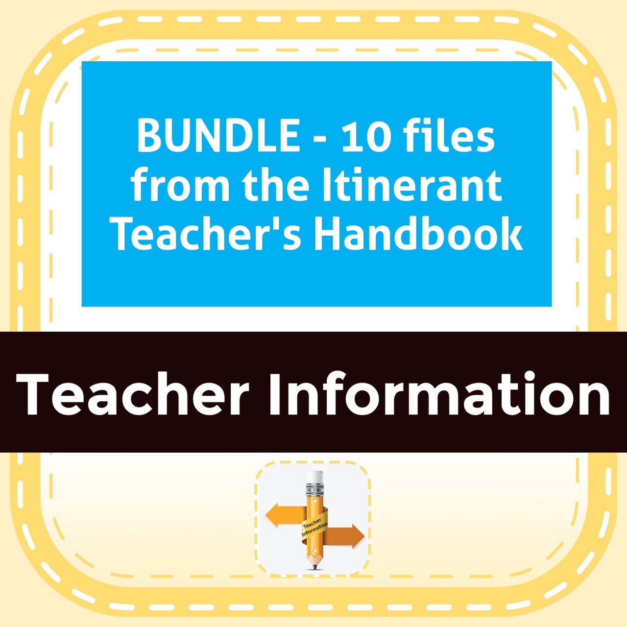 BUNDLE - 10 files from the Itinerant Teacher's Handbook