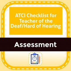 ATCI Checklist for Teacher of the Deaf/Hard of Hearing