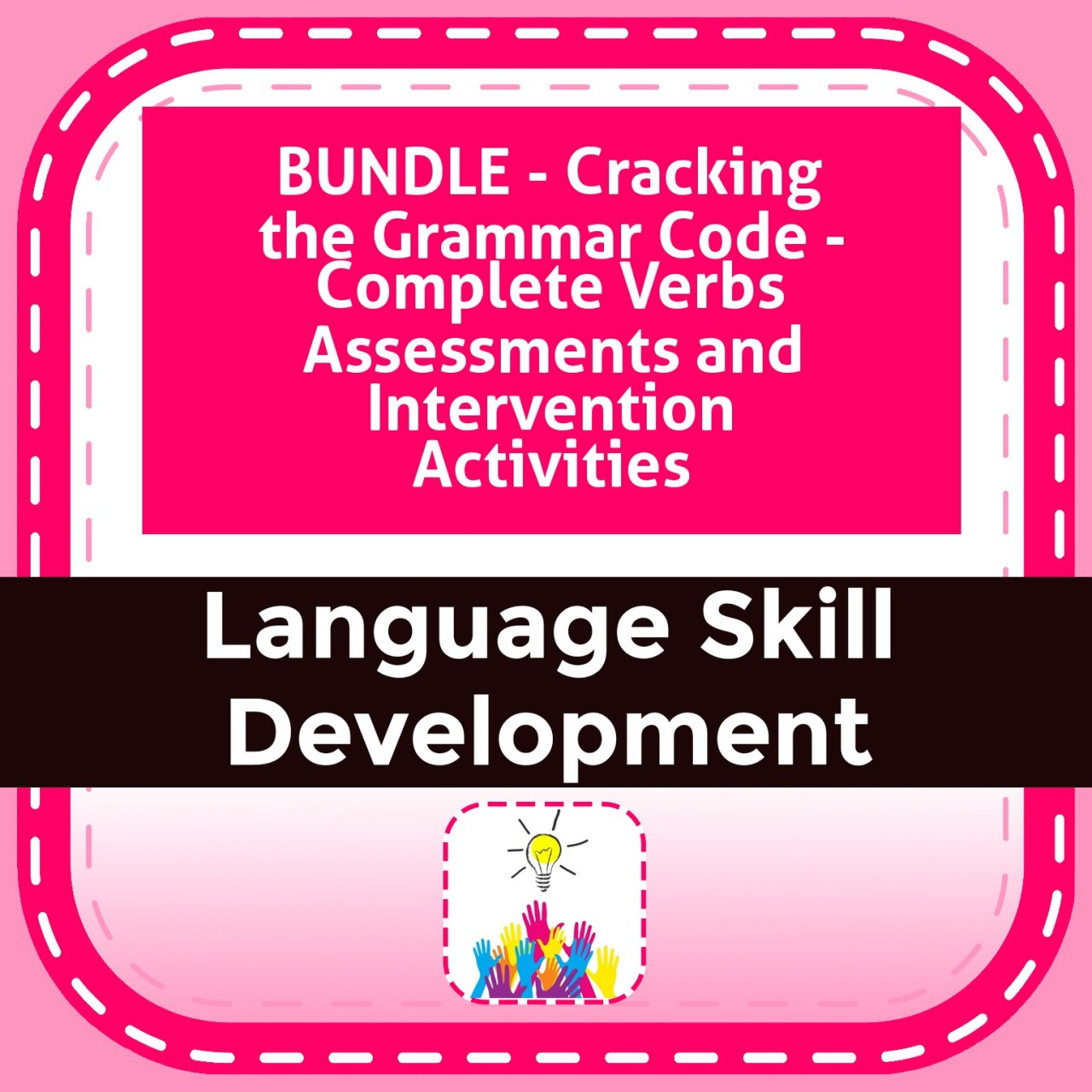 BUNDLE - Cracking the Grammar Code - Complete Verbs Assessments and Intervention Activities