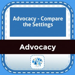 Advocacy - Compare the Settings