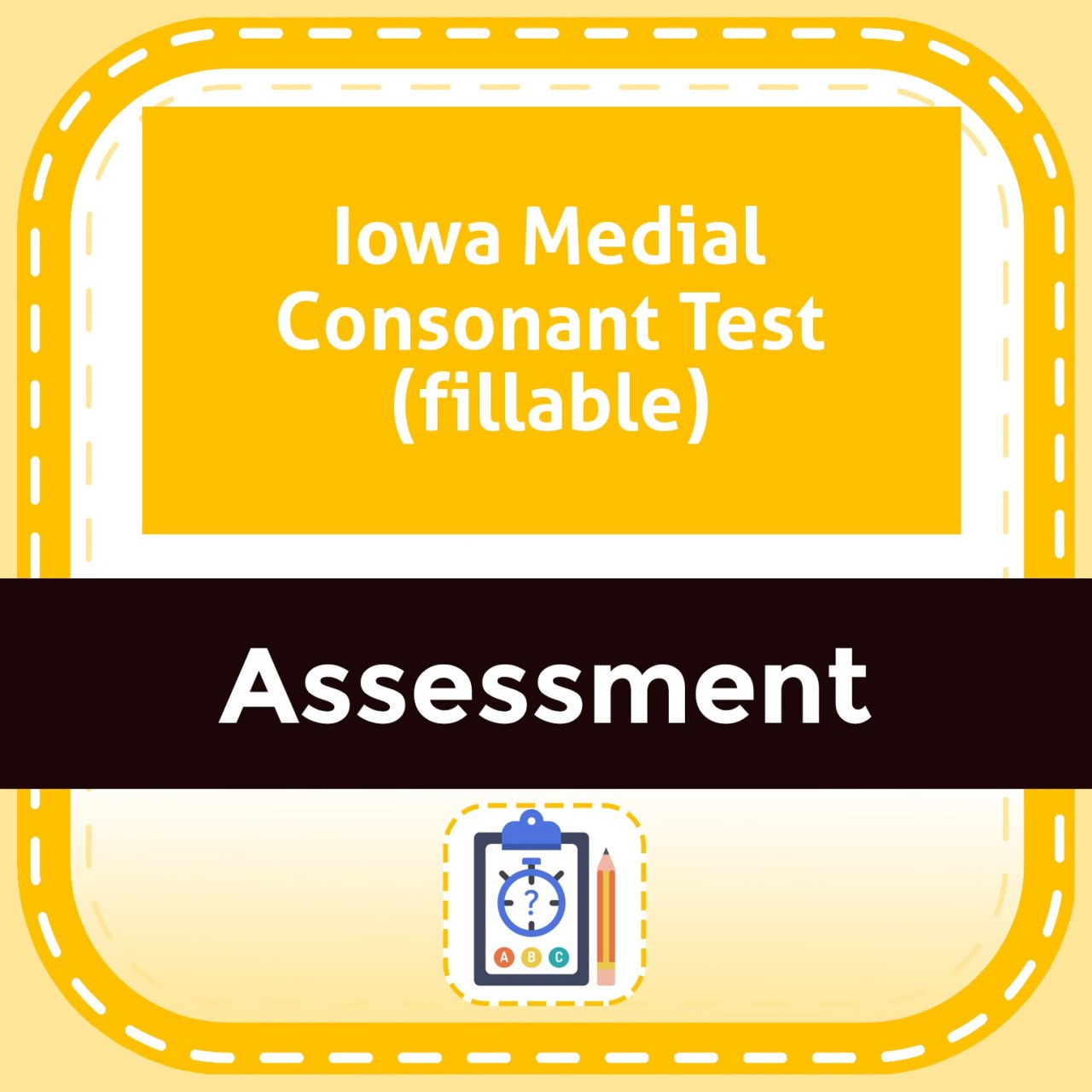 Iowa Medial Consonant Test