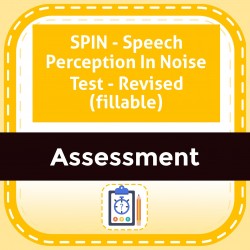 SPIN - Speech Perception In Noise Test - Revised (fillable)