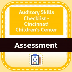 Auditory Skills Checklist - Cincinnati Children's Center