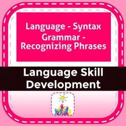 Language - Syntax Grammar - Recognizing Phrases
