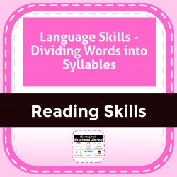 Language Skills - Dividing Words into Syllables