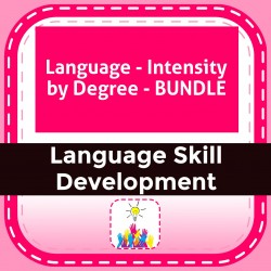 Language - Intensity by Degree - BUNDLE