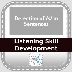 Detection of /s/ in Sentences