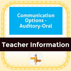 Communication Options - Auditory-Oral