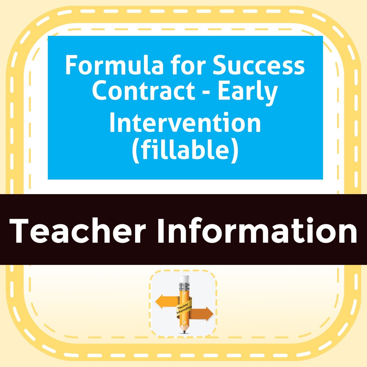 Formula for Success Contract - Early Intervention (fillable)