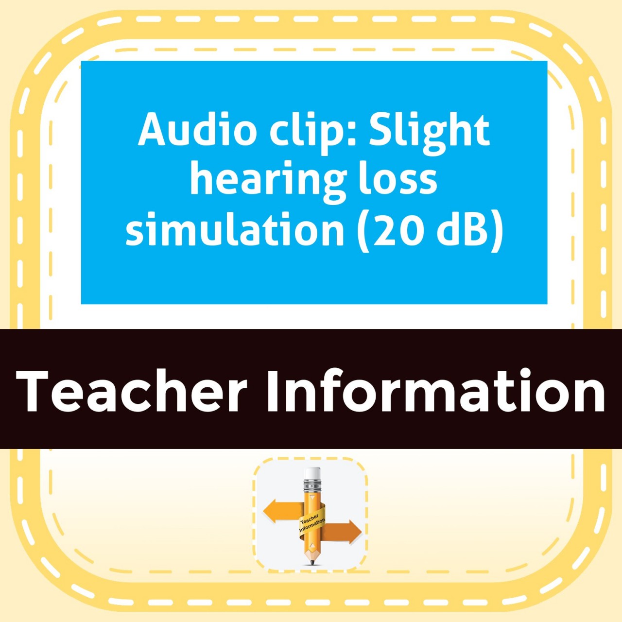Audio clip: Slight hearing loss simulation (20 dB)