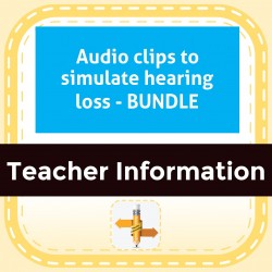 Audio clips to simulate hearing loss - BUNDLE