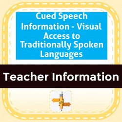 Cued Speech Information - Visual Access to Traditionally Spoken Languages