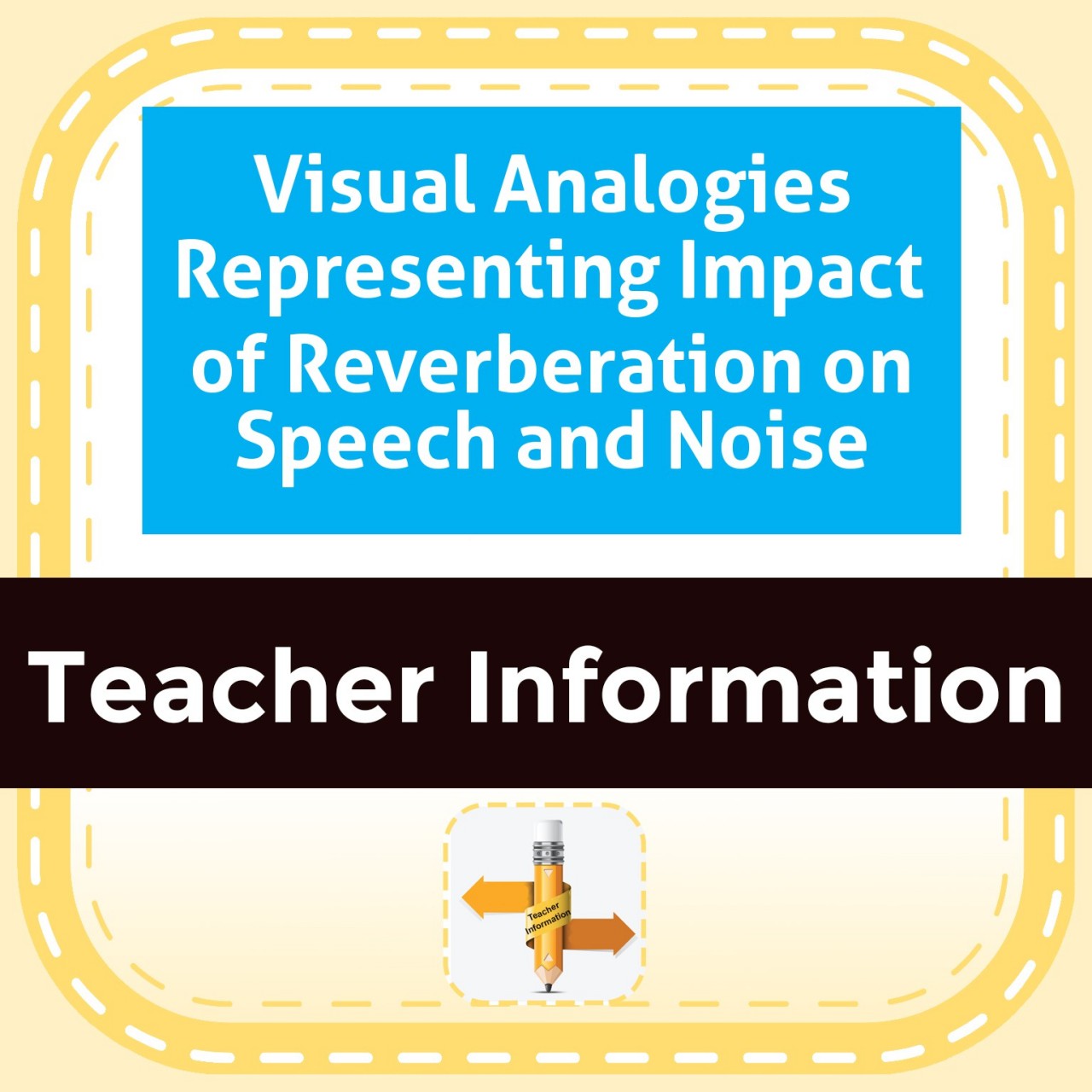 Visual Analogies Representing Impact of Reverberation on Speech and Noise